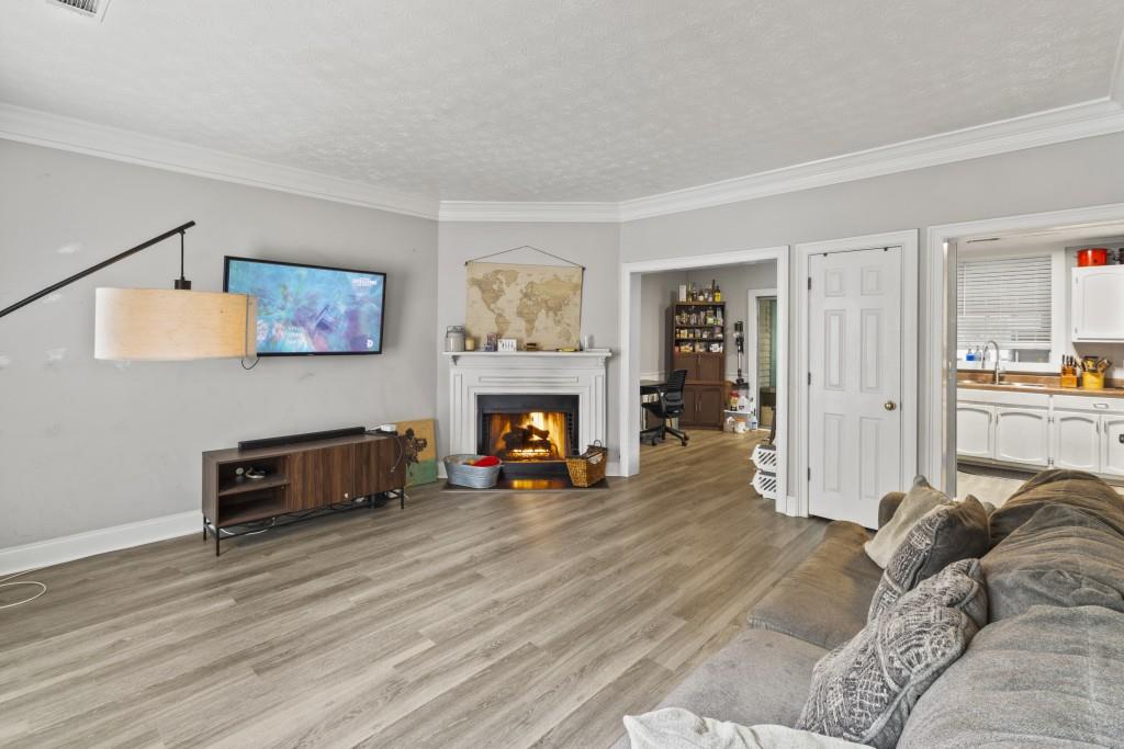 3509 Mt Vernon Circle Atlanta, GA 30340 - Photo 8 of 20 a living room with furniture and a fireplace