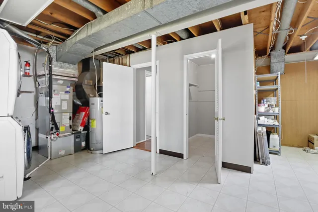 a view of storage and utility room