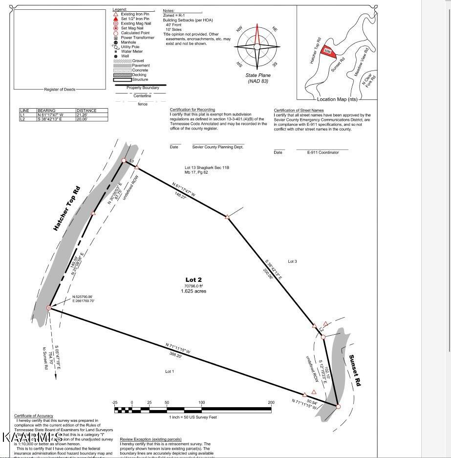 Hatcher Top Road Sevierville, TN 37862 - Photo 2 of 8 Survey