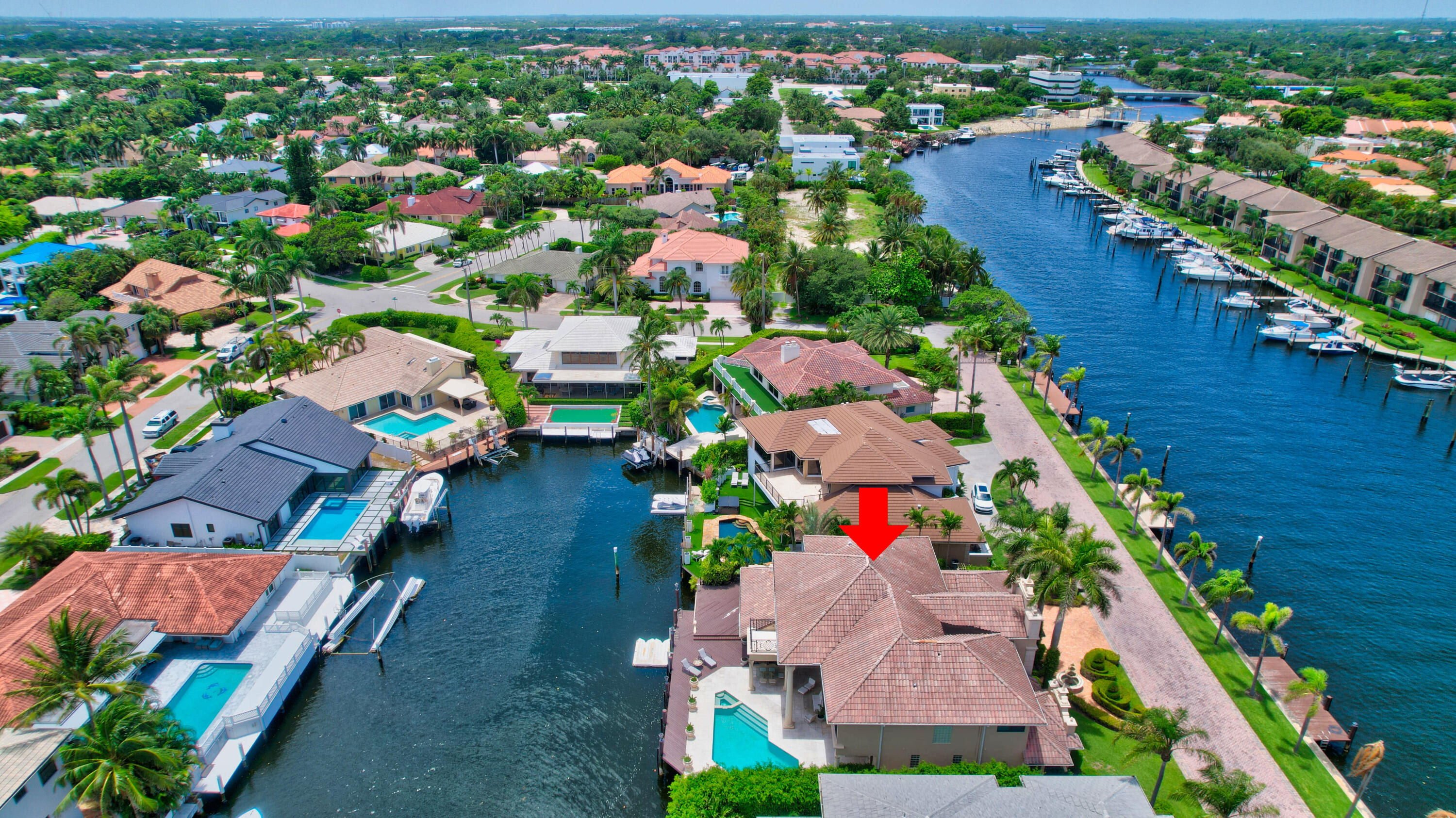 860 Northeast 79th Street Boca Raton, FL 33487 - Photo 88 of 109 an aerial view of a houses with yard