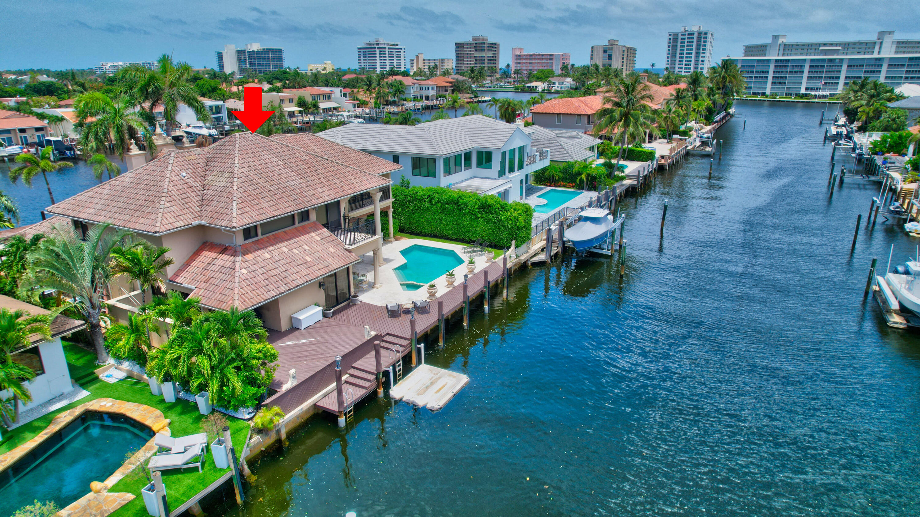 860 Northeast 79th Street Boca Raton, FL 33487 - Photo 92 of 109 an aerial view of a house with a garden and plants