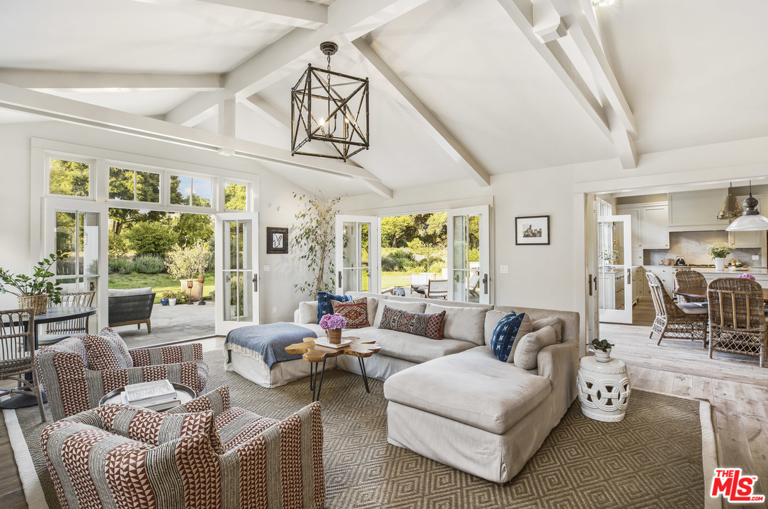4646 Via Roblada Santa Barbara, CA 93110 - Photo 18 of 36 a living room with furniture or outdoor view and a large window