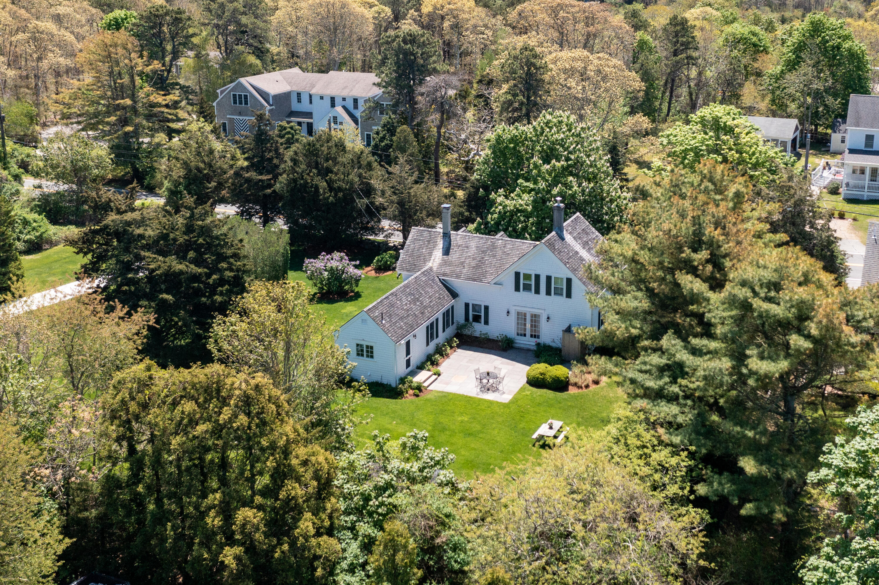 8 Gorham Road Harwich, MA 02645 - Photo 27 of 33 an aerial view of a house with yard swimming pool and outdoor seating