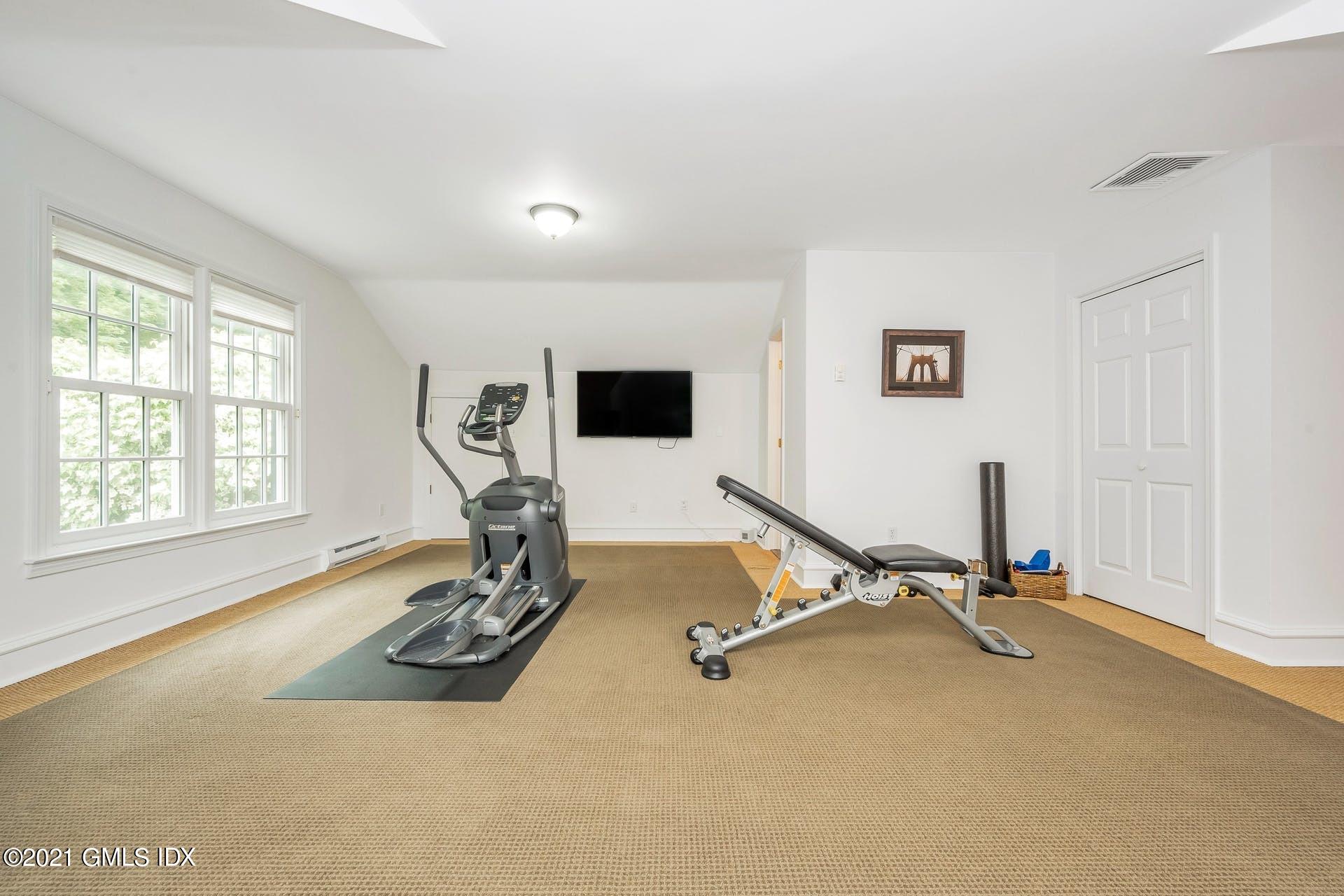 425 Stanwich Road Greenwich, CT 06830 - Photo 27 of 36 a view of a room with gym equipment