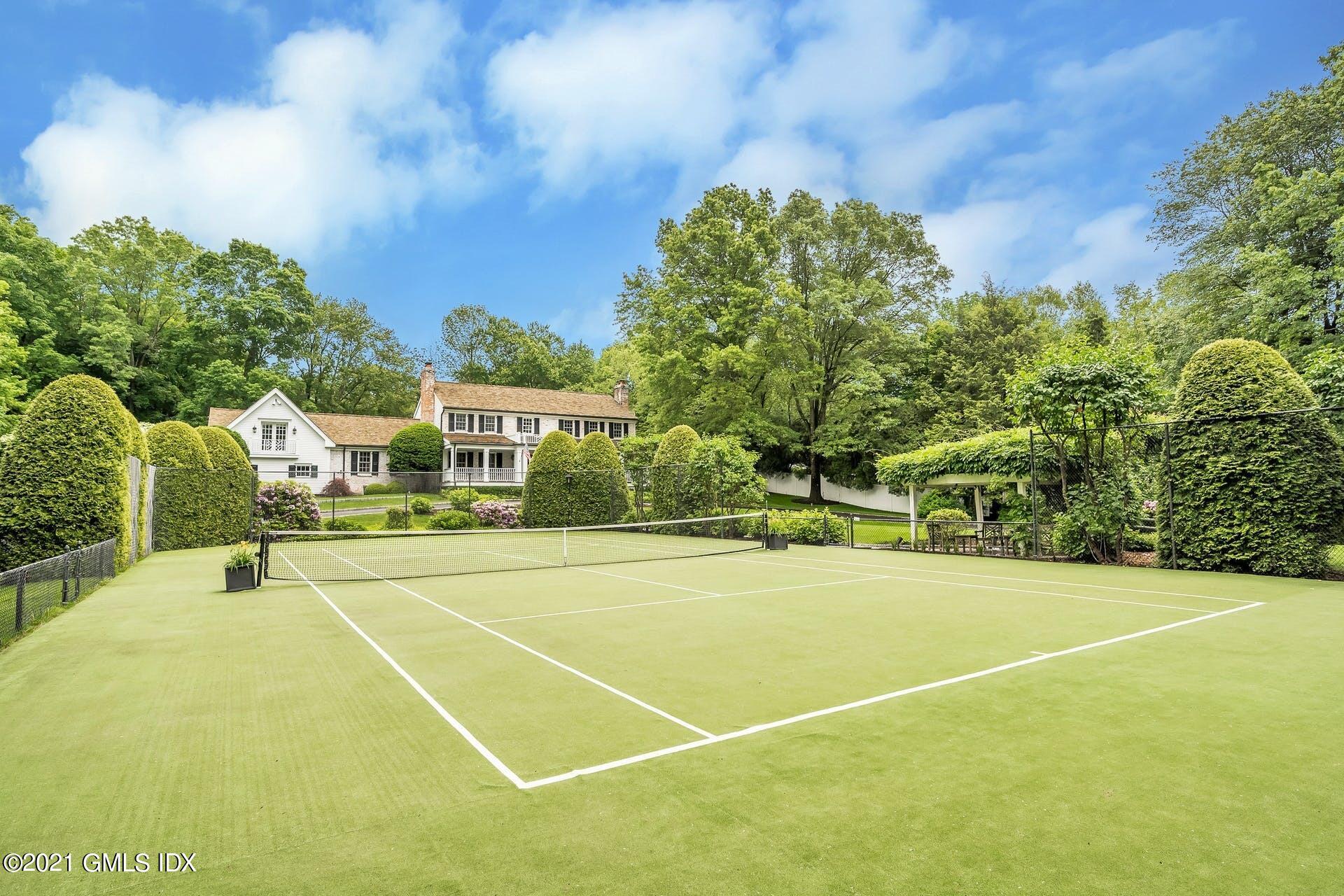 425 Stanwich Road Greenwich, CT 06830 - Photo 31 of 36 a view of a tennis court
