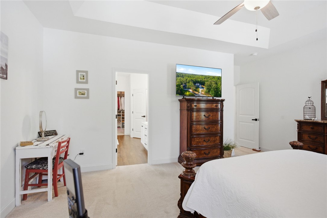 525 16th Circle Walhalla, SC 29691 - Photo 46 of 50 This primary bedroom features plush carpeting and a large walk-in closet.