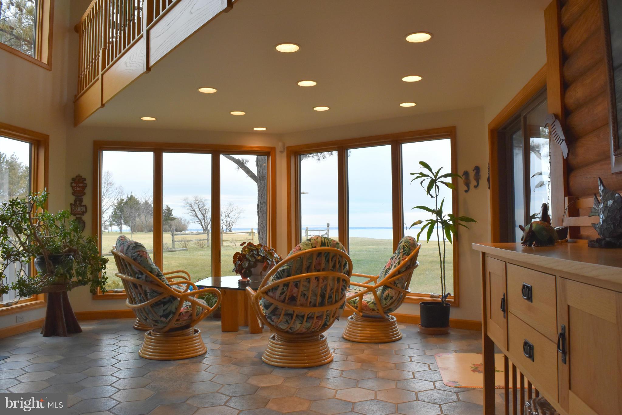 5176 Black Walnut Point Road Tilghman, MD 21671 - Photo 7 of 30 Sun Room with water views
