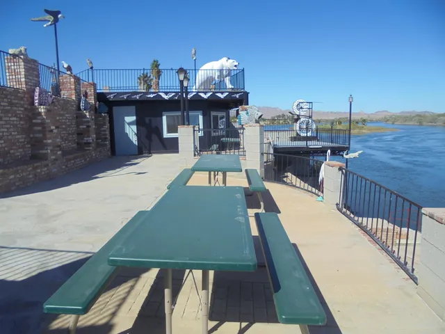 a view of a brick building