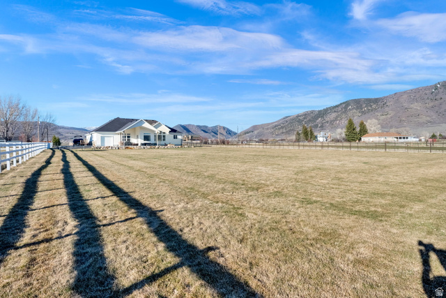 352 East Boulderville Road Oakley, UT 84055 - Photo 60 of 62 View of yard with a mountain view and a view of rural / pastoral area