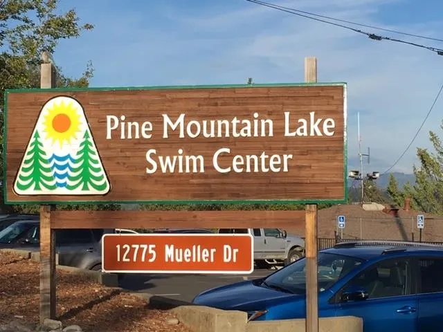 a view of a garden with a slide