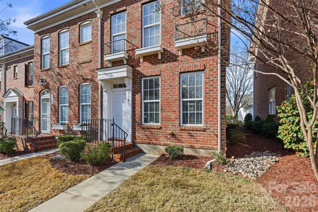 a front view of a house