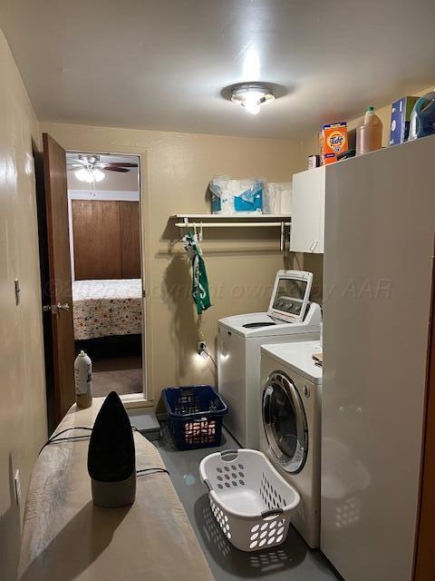 622 North 14th Street Memphis, TX 79245 - Photo 18 of 29 a utility room with sink dryer and washer