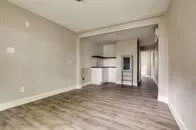 a view of a kitchen with a sink