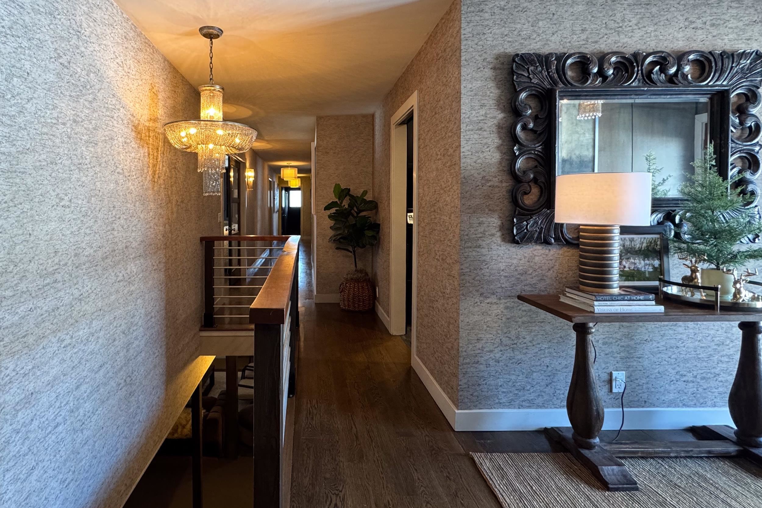 6811 West Gate Road Roscoe, IL 61073 - Photo 40 of 61 a view of hallway with furniture and wooden floor