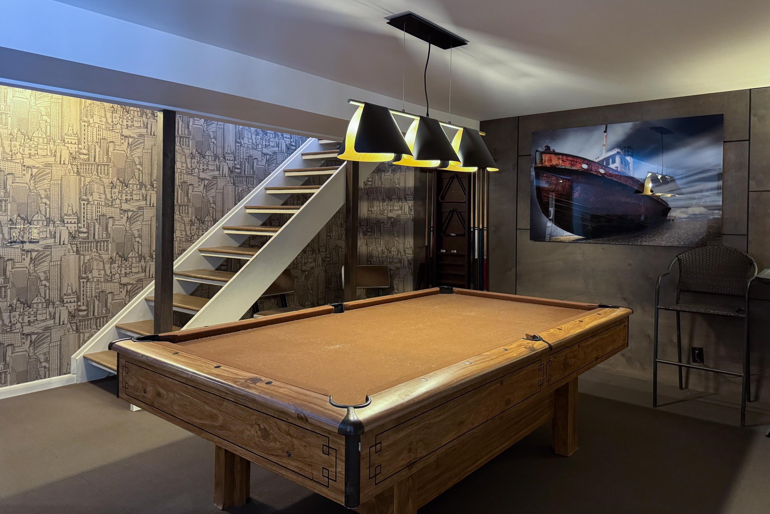 6811 West Gate Road Roscoe, IL 61073 - Photo 45 of 61 a room with pool table and windows