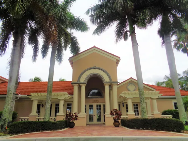 a view of a garden with a tree
