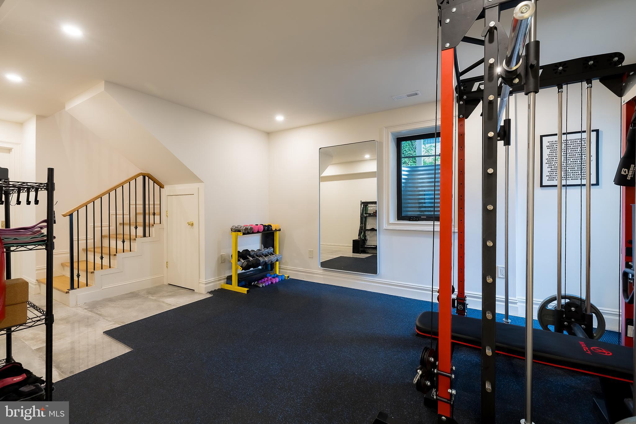 1207 Randolph Street Northeast Washington, DC 20017 - Photo 38 of 47 a view of a room with gym equipment