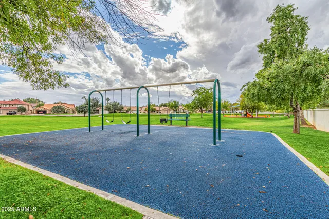 a view of a park with entertaining space