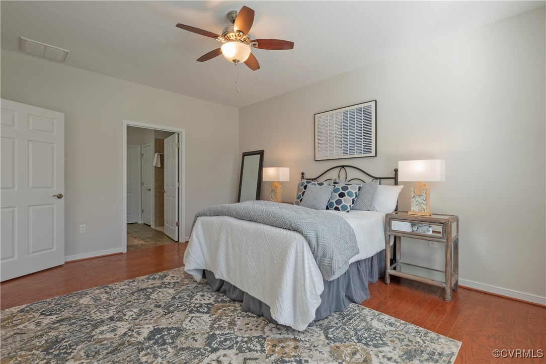 8116 Old Glen Dale Court Mechanicsville, VA 23116 - Photo 21 of 50 Primary Bedroom with en-suite bathroom, ceiling fa