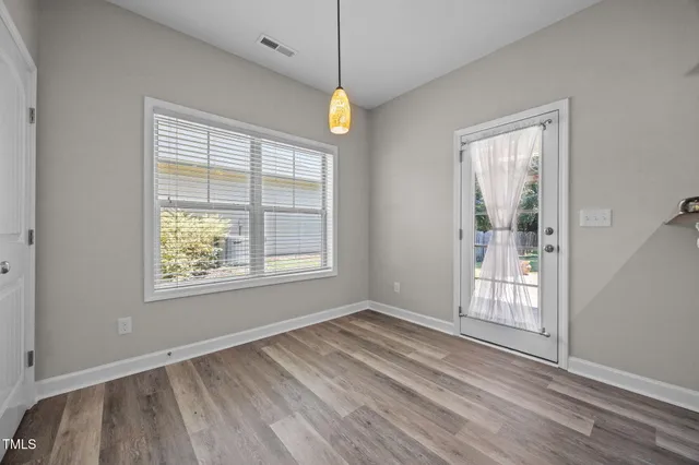 wooden floor in an empty room