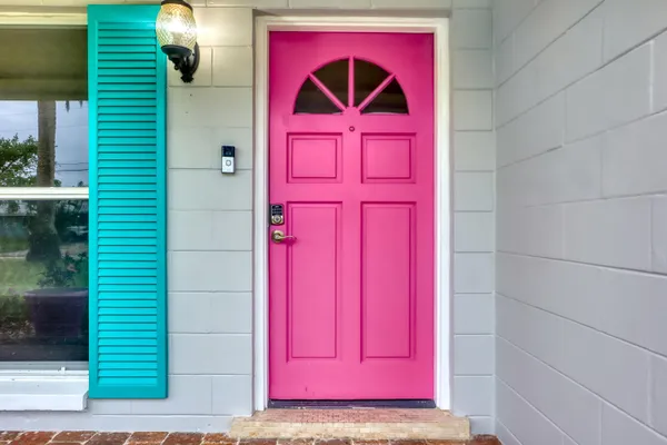 a view of front door