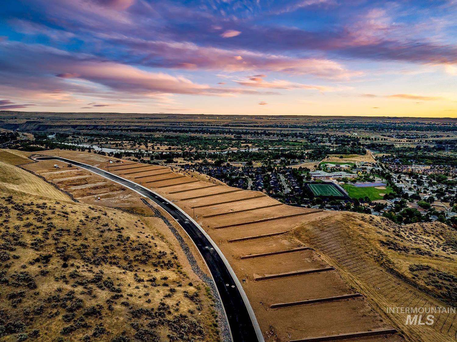 5825 East Prominence Court Boise, ID 83716 - Photo 41 of 45 Aerial view at dusk