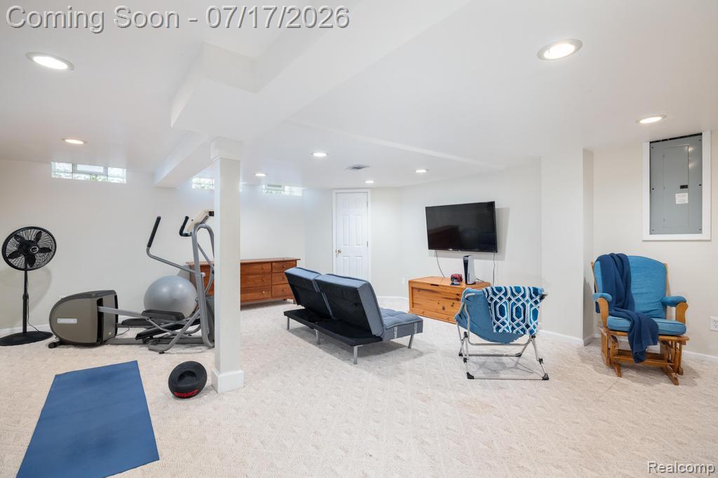 1648 North Kilburn Road Rochester, MI 48306 - Photo 27 of 41 Exercise room- basement recreational area