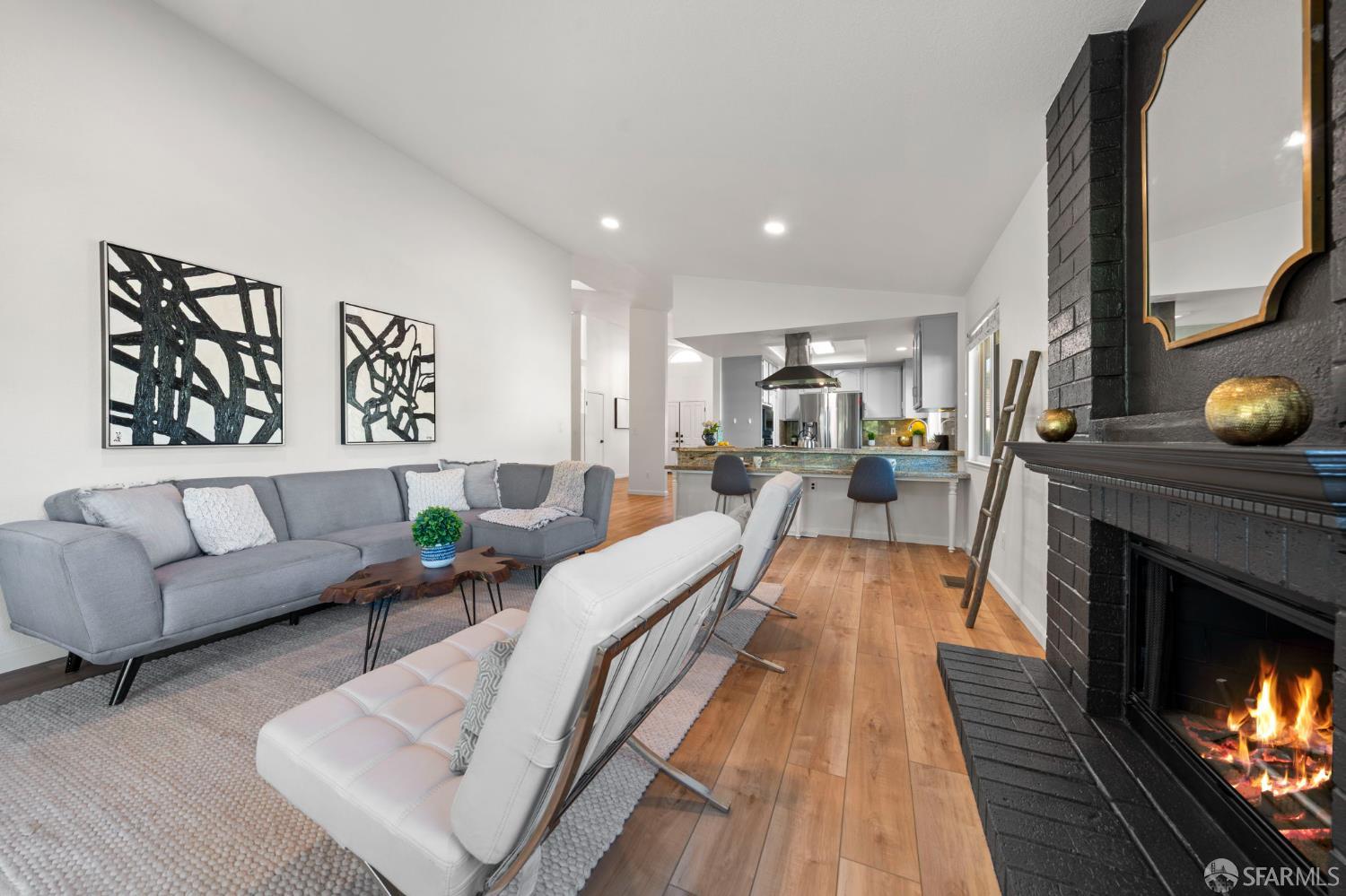 1806 Evalane Way Concord, CA 94519 - Photo 33 of 81 a living room with furniture and a fireplace