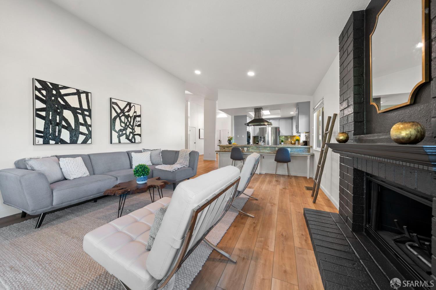 1806 Evalane Way Concord, CA 94519 - Photo 36 of 81 a living room with furniture and a fireplace