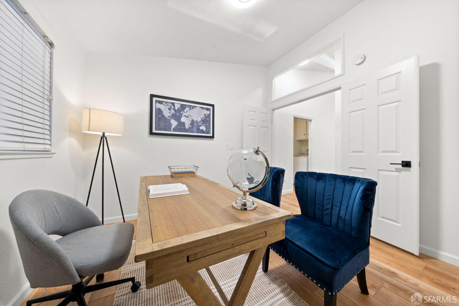 1806 Evalane Way Concord, CA 94519 - Photo 43 of 81 a view of a workspace with furniture and wooden floor