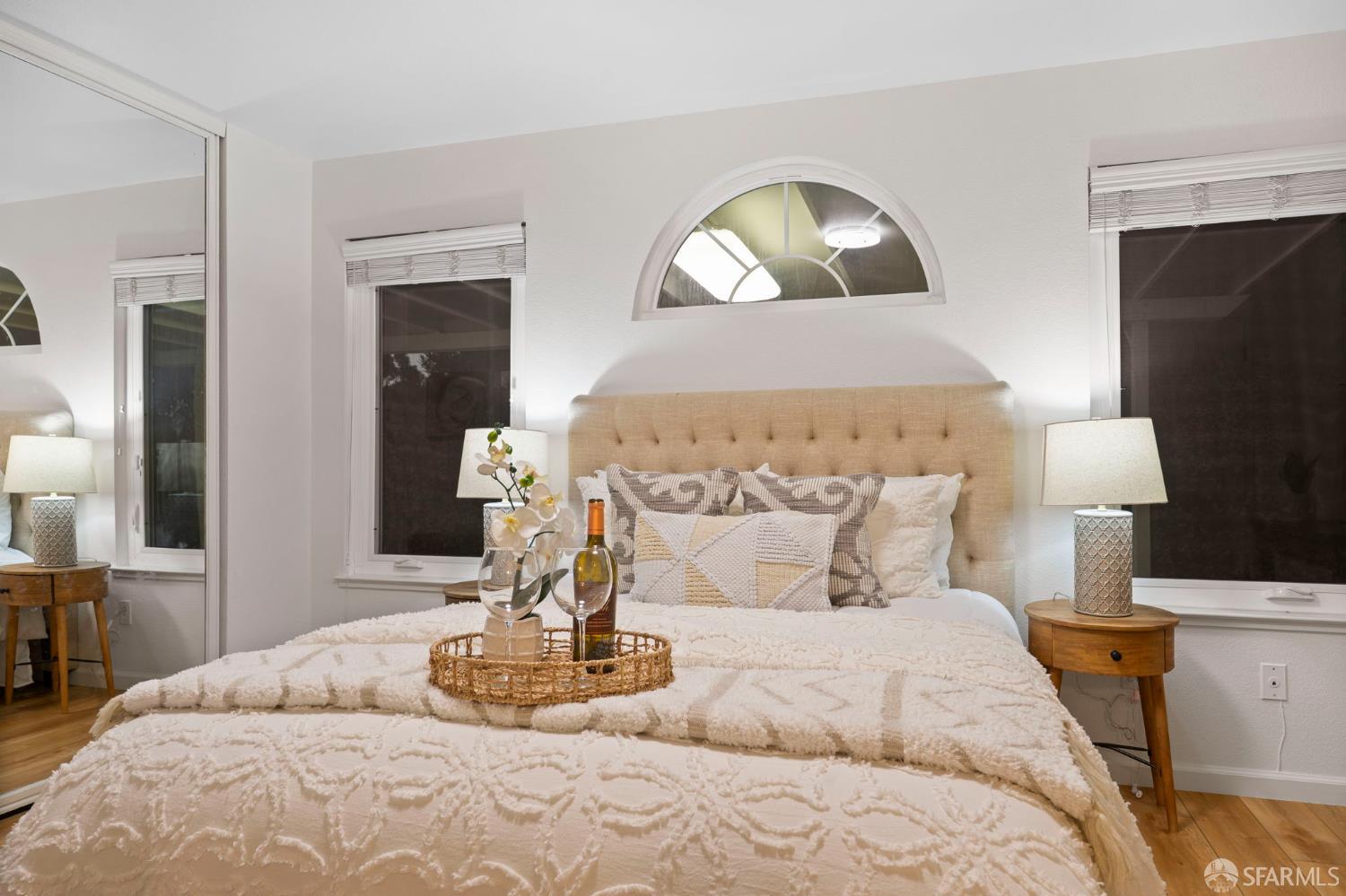 1806 Evalane Way Concord, CA 94519 - Photo 48 of 81 a bedroom with a bed and a mirror