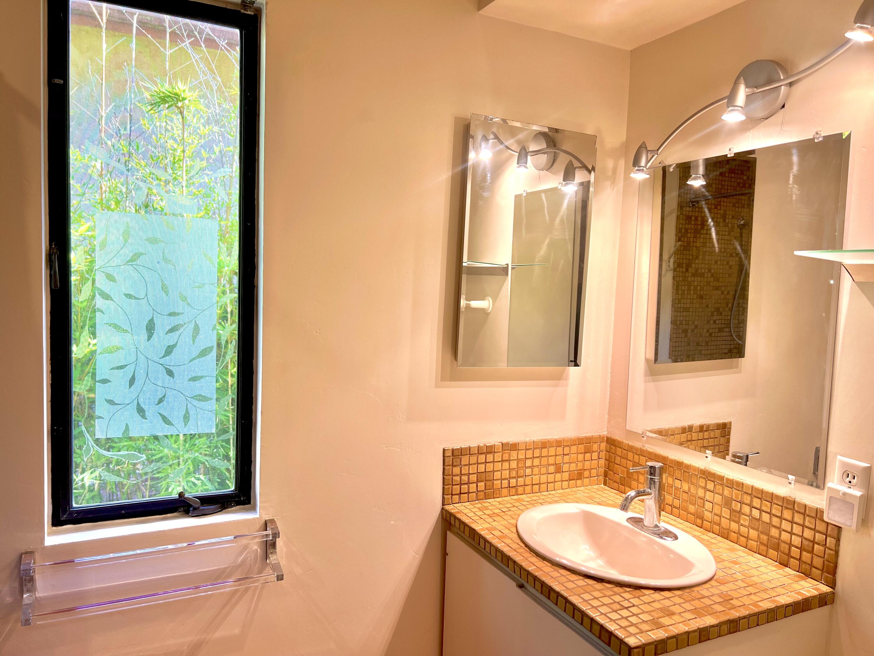 822 Chelham Way Montecito, CA 93108 - Photo 8 of 10 a bathroom with a sink and a mirror