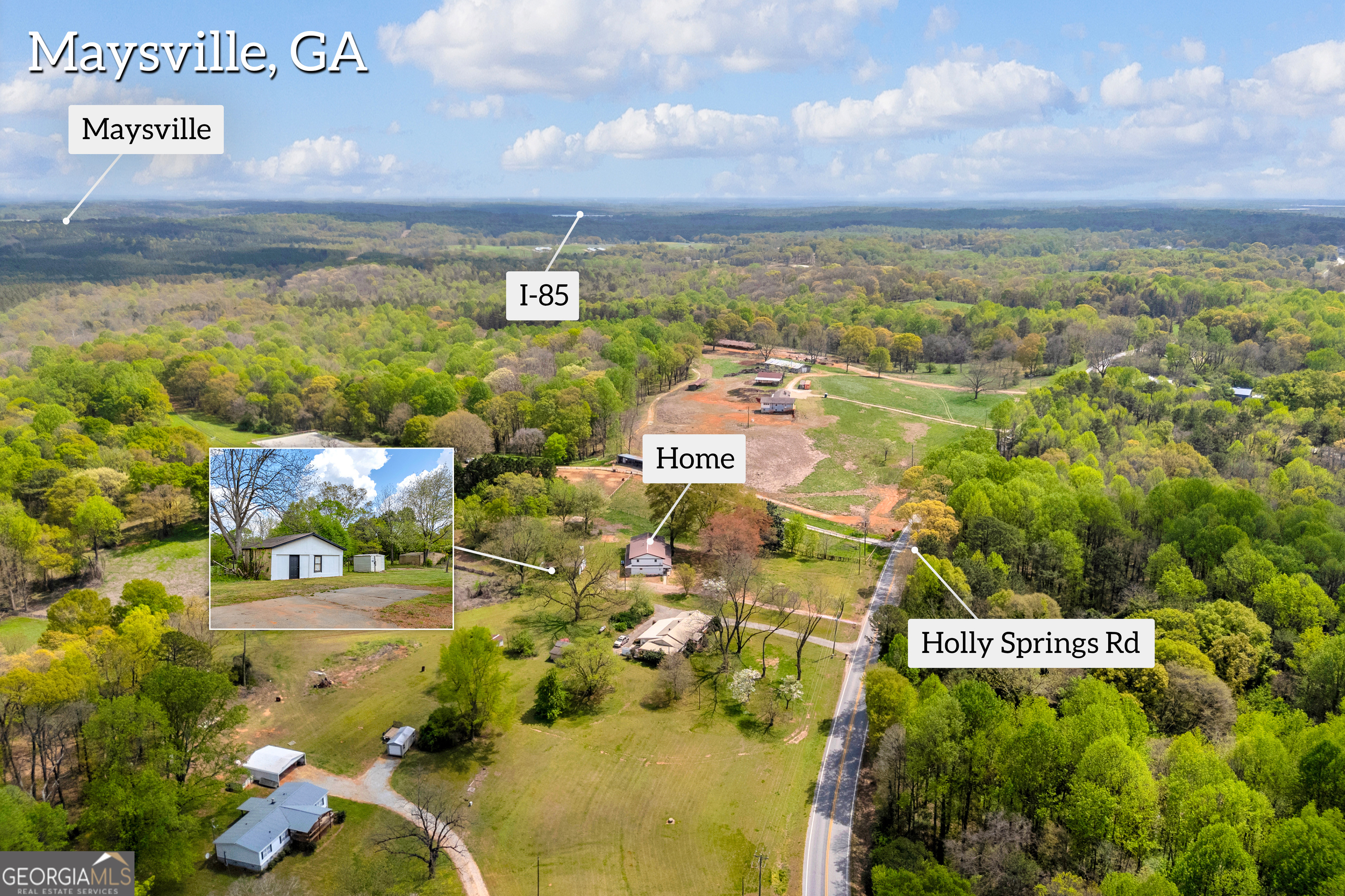 8606 Holly Springs Road Maysville, GA 30558 - Photo 6 of 74 a view of a city