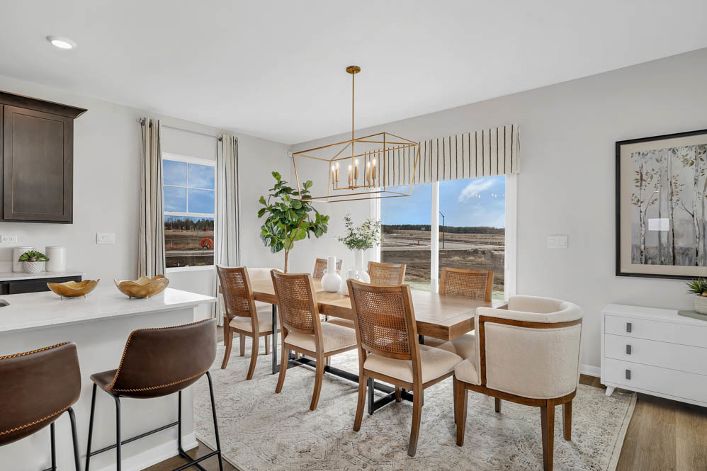 283 Snowdrop Lane Elgin, IL 60124 - Photo 7 of 38 a view of a dining room with furniture and wooden floor