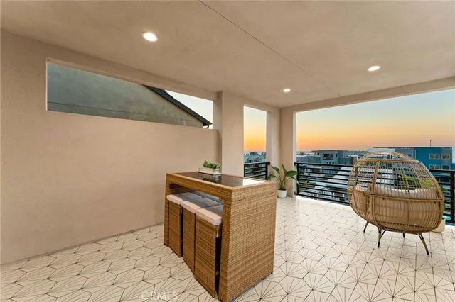 a view of a city with tall buildings