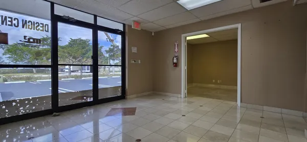a view of a room with window