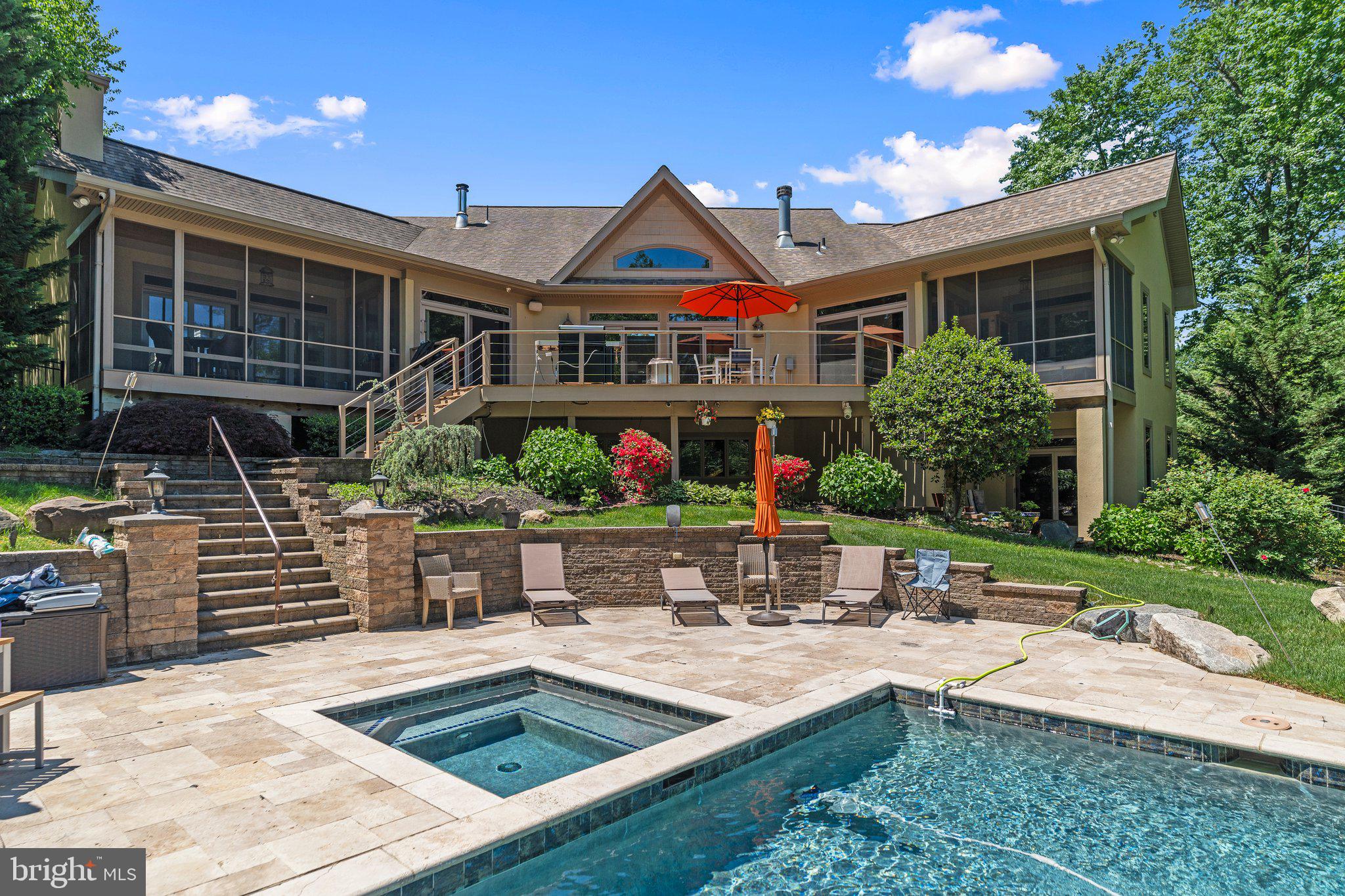 477 Heritage Sewell, NJ 08080 - Photo 52 of 64 a view of house with swimming pool and outdoor seating