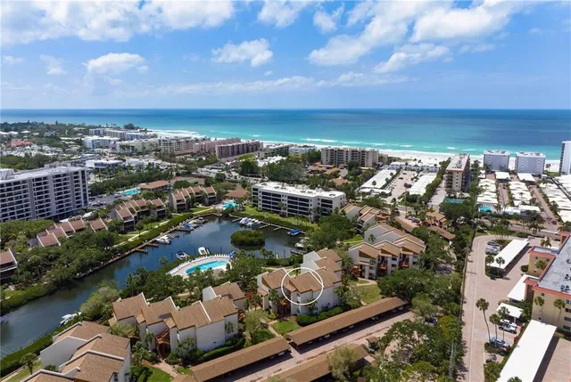 an aerial view of a city