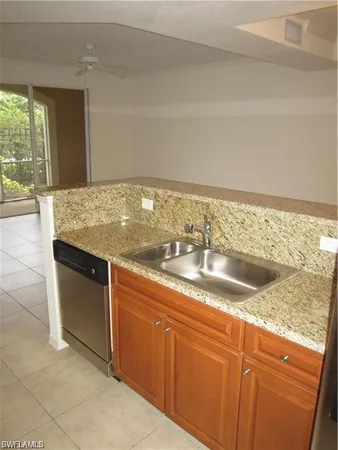 a view of a kitchen counter top space