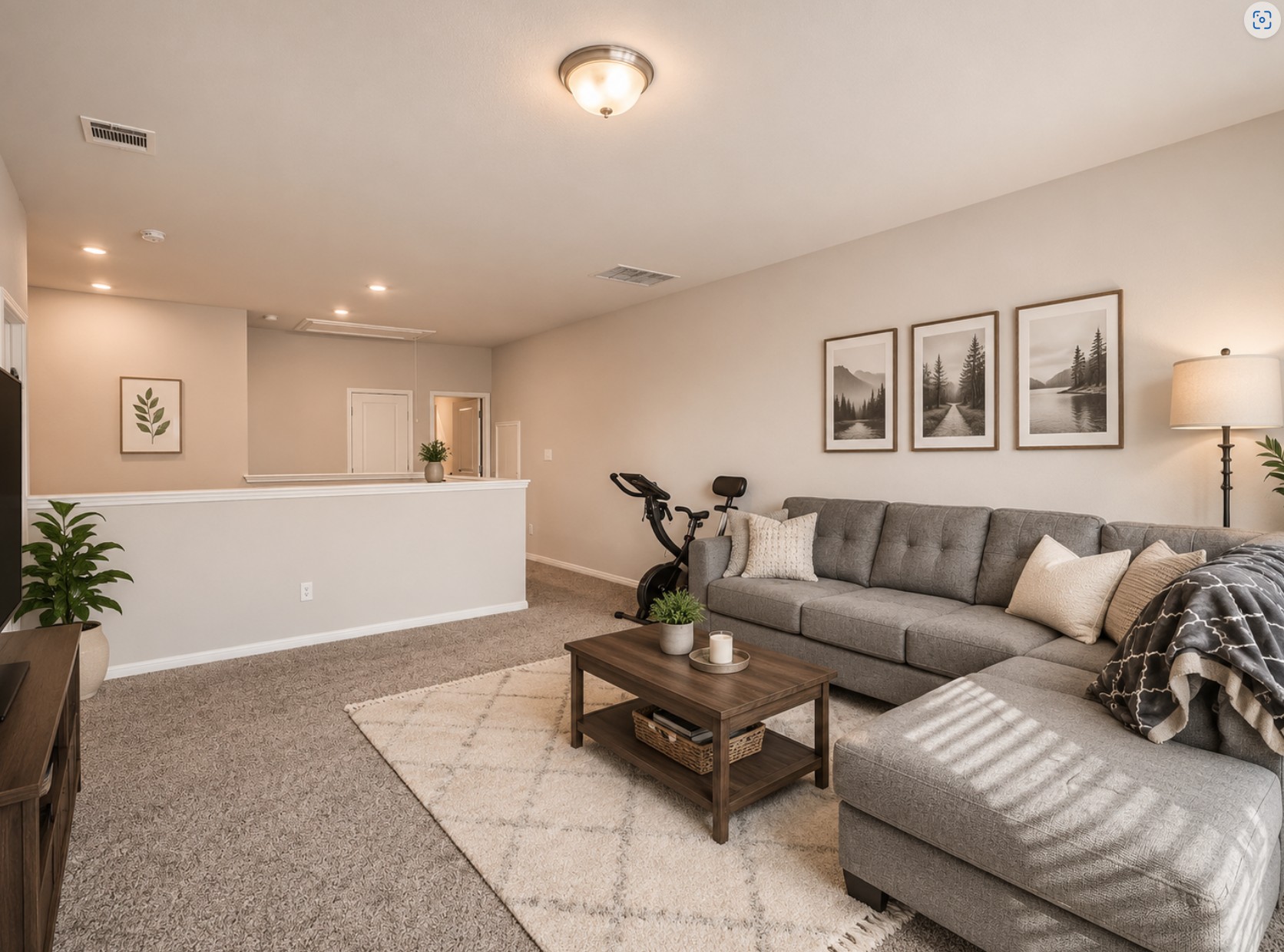 1416 Deering Run Leander, TX 78641 - Photo 18 of 21 a living room with furniture and painting on the wall
