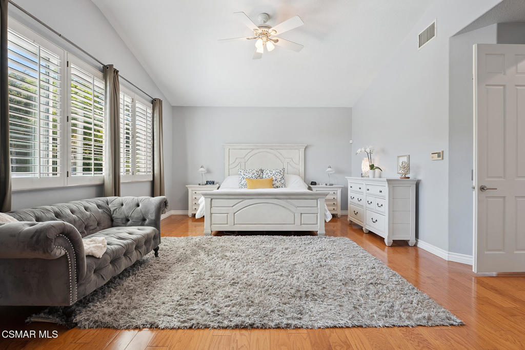 206 Shady Hills Court Simi Valley, CA 93065 - Photo 34 of 84 a bedroom with furniture and a large window