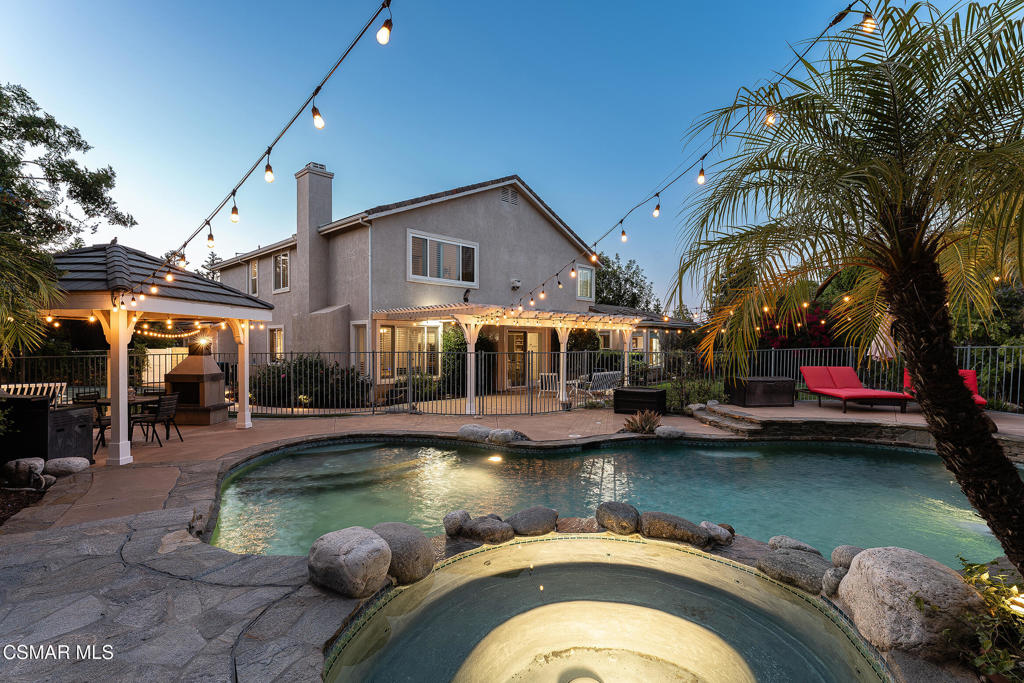 206 Shady Hills Court Simi Valley, CA 93065 - Photo 66 of 84 a swimming pool with outdoor seating and yard