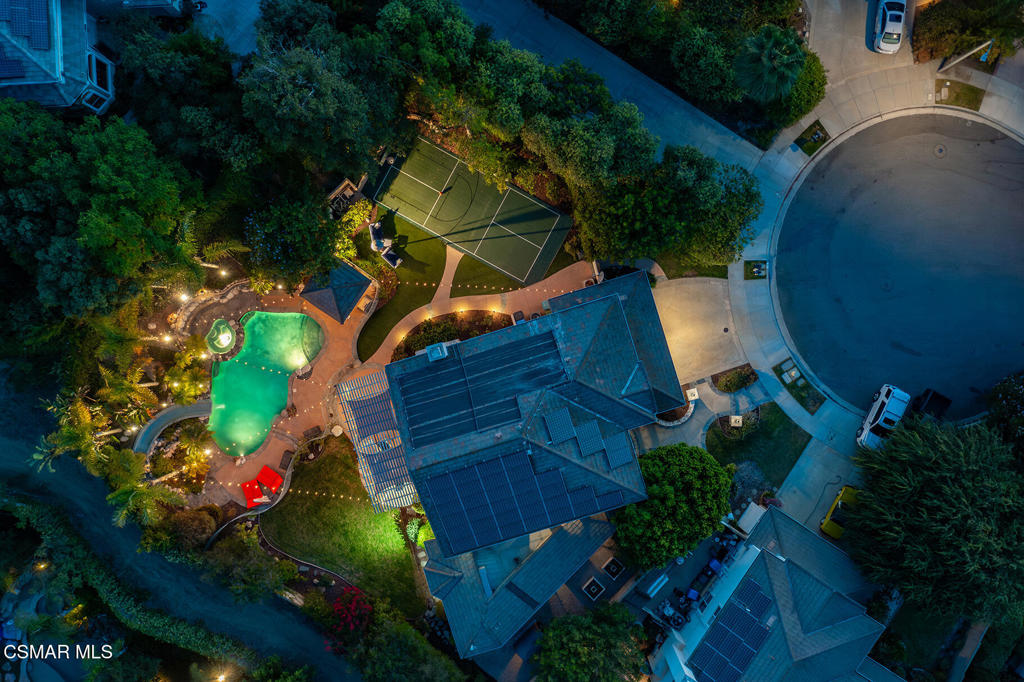 206 Shady Hills Court Simi Valley, CA 93065 - Photo 71 of 84 an aerial view of a house