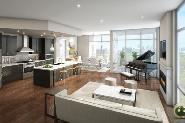 20 Rutledge Street, Unit 405 Nashville, TN 37210 - Photo 14 of 23 The luxury interior finish selections include hardwood floors, quartz countertops, and high-end appliances. (*sample finish features)