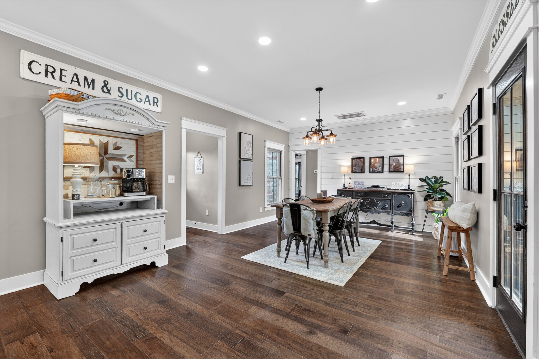 39 Boning Road Fayetteville, TN 37334 - Photo 18 of 43 a living room with furniture a dining table and chairs with wooden floor
