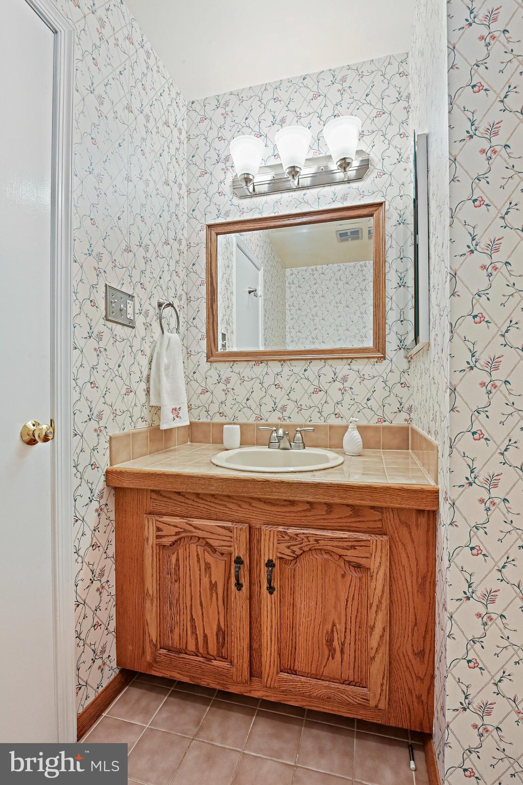2180 Golf Course Drive Reston, VA 20191 - Photo 23 of 40 a bathroom with a sink and a mirror