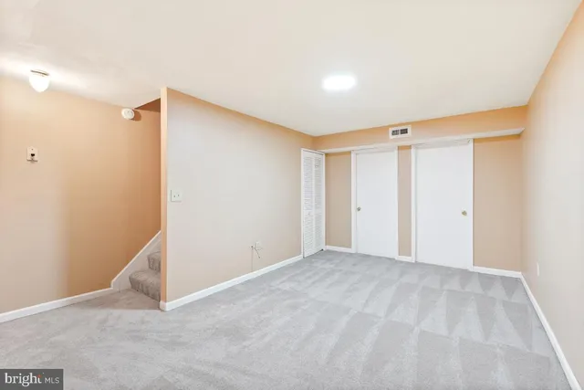 a view of an empty room