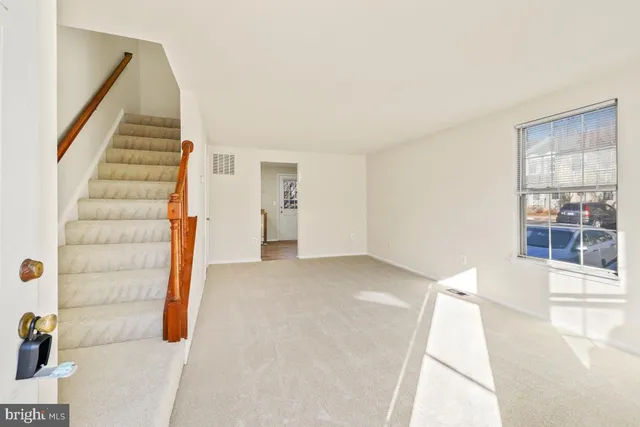 a view of an entryway with staircase