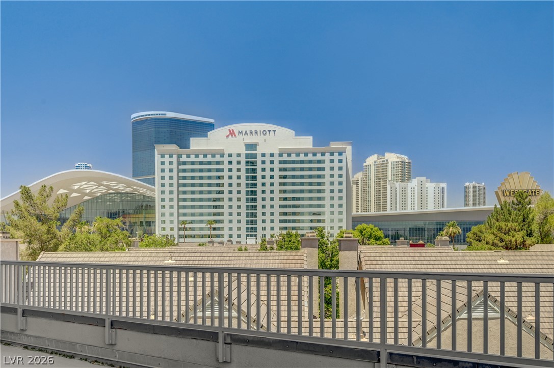 360 East Desert Inn Road, Unit 402 Las Vegas, NV 89109 - Photo 27 of 40 High-rise city views offer a vibrant urban backdrop for this property.