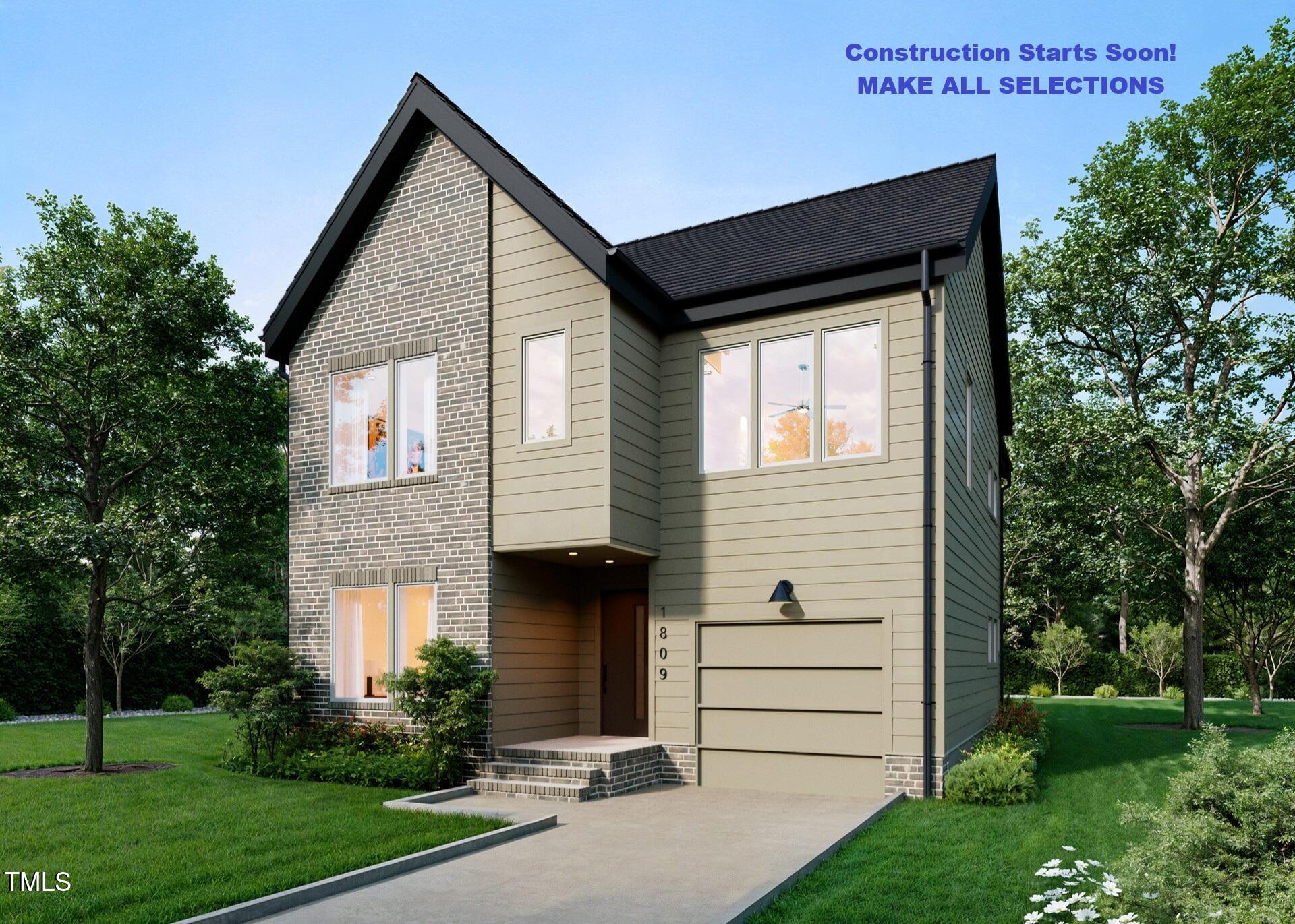 1809 Bennett Street Raleigh, NC 27604 - Photo 1 of 27 a front view of a house with a yard